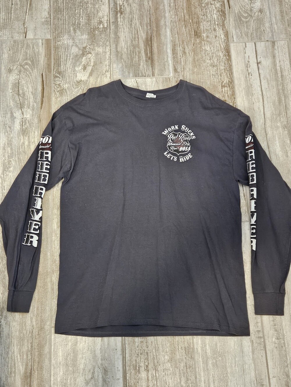 Red River, NM 2015 Memorial Day Run Graphic Long Sleeve T-Shirt